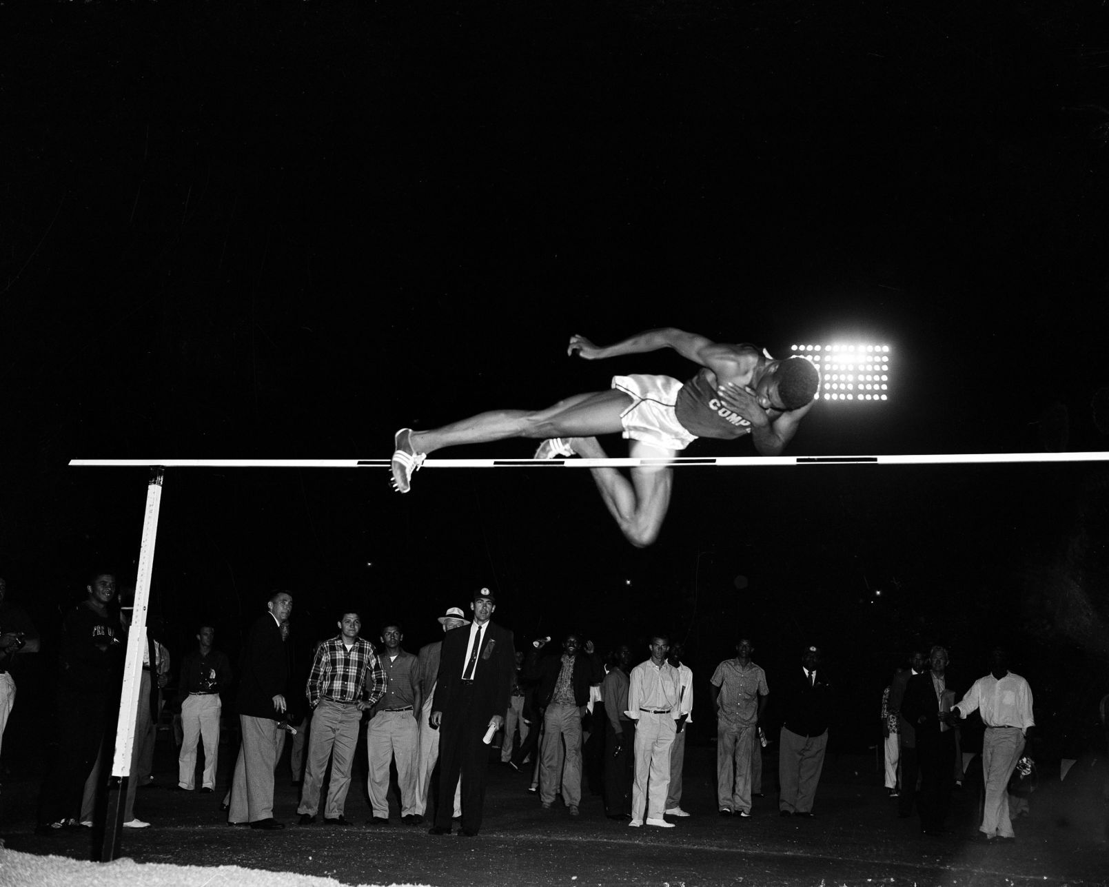 1956: Charles Dumas becomes first to clear 7 feet in high jump